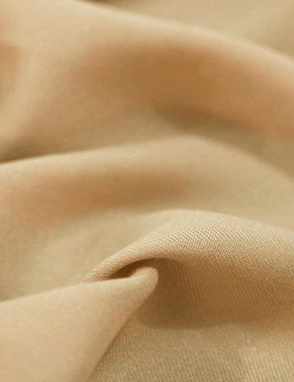 Tecido Viscose Lisa Sarjada Premium - Café com Leite - 100% Viscose - Largura 1,45m