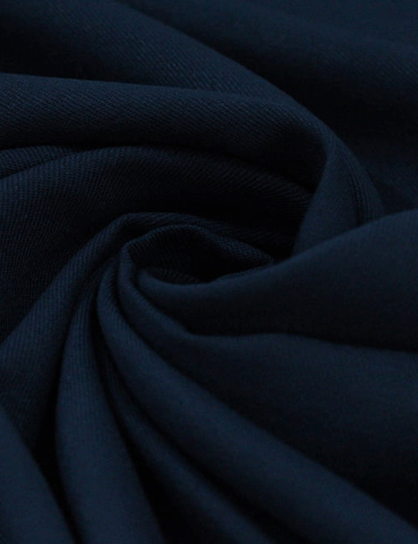 Tecido Viscose Lisa Sarjada Premium - Marítimo - 100% Viscose - Largura 1,45m