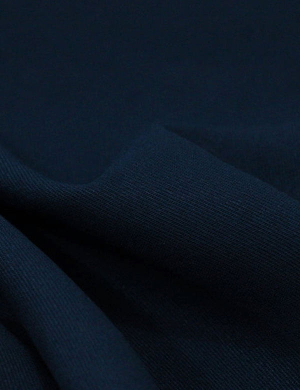 Tecido Viscose Lisa Sarjada Premium - Marítimo - 100% Viscose - Largura 1,45m