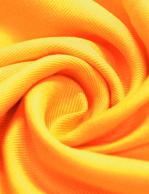 Tecido Viscose Lisa Sarjada Premium - Radiant Yellow - 100% Viscose - Largura 1,45m